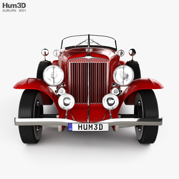 Auburn 8 98 Boattail Speedster 1931 3d Model Vehicles On Hum3d