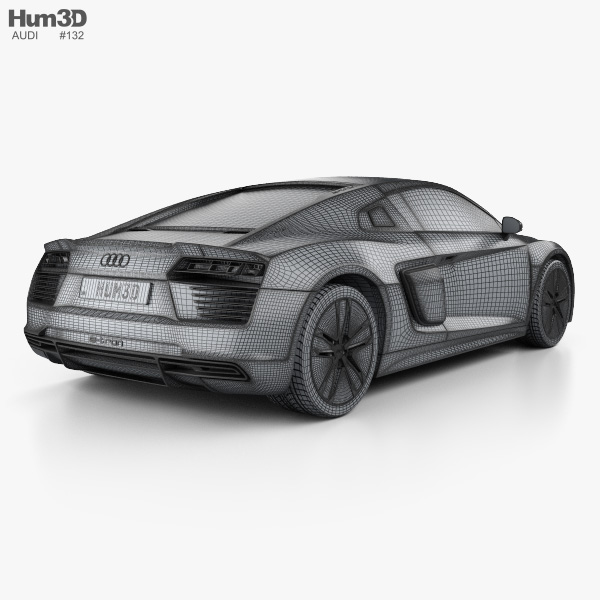 Audi R8 E Tron 2016 3d Model Vehicles On Hum3d