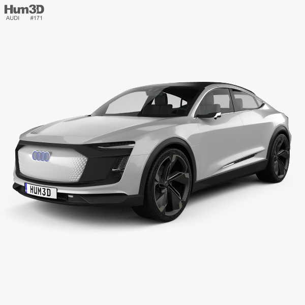 Audi E Tron Sportback 2017 3d Model Vehicles On Hum3d