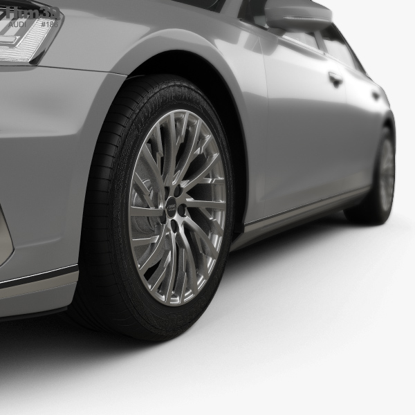 Audi A8 D5 L With Hq Interior 2018 3d Model Hum3d