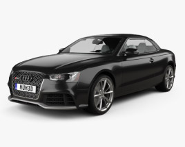 Audi RS5 cabriolet with HQ interior 2015 3D model