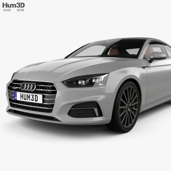 Audi A5 Coupe With Hq Interior 2016 3d Model Vehicles On Hum3d
