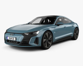 Audi e-tron GT with HQ interior 2024 3D model