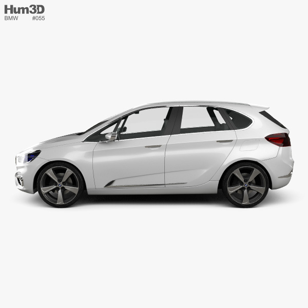 BMW Active Tourer concept 2012 3D model - Hum3D BMW Active Tourer concept 2012 3D model - Hum3D