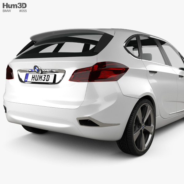 BMW Active Tourer concept 2012 3D model - Hum3D BMW Active Tourer concept 2012 3D model - Hum3D