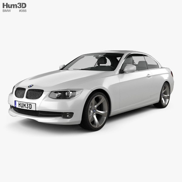Bmw 3 Series Convertible With Hq Interior 2011 3d Model