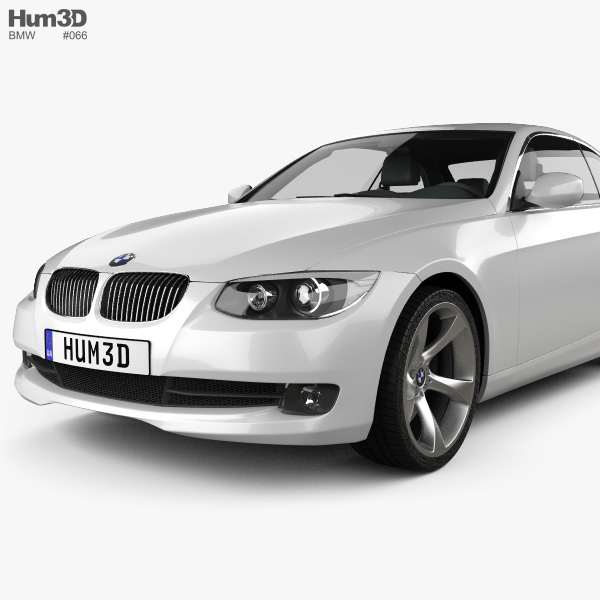 Bmw 3 Series Convertible With Hq Interior 2011 3d Model