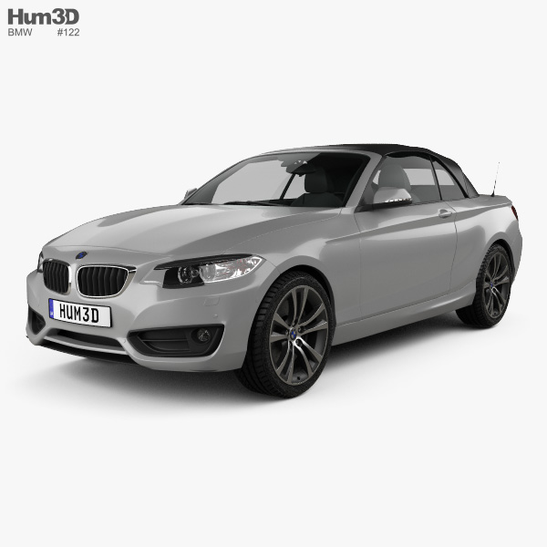 Bmw 2 Series Convertible 2014 3d Model Hum3d