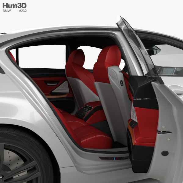 Bmw M6 Gran Coupe F06 With Hq Interior 2013 3d Model Vehicles