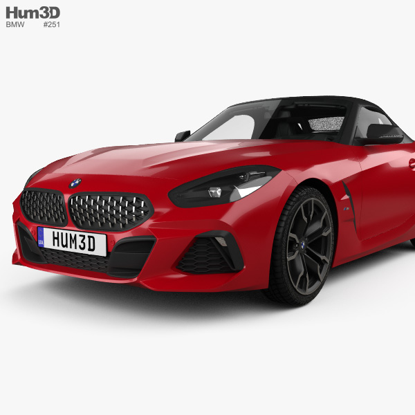 Bmw Z4 M40i First Edition Roadster With Hq Interior 2019 3d Model