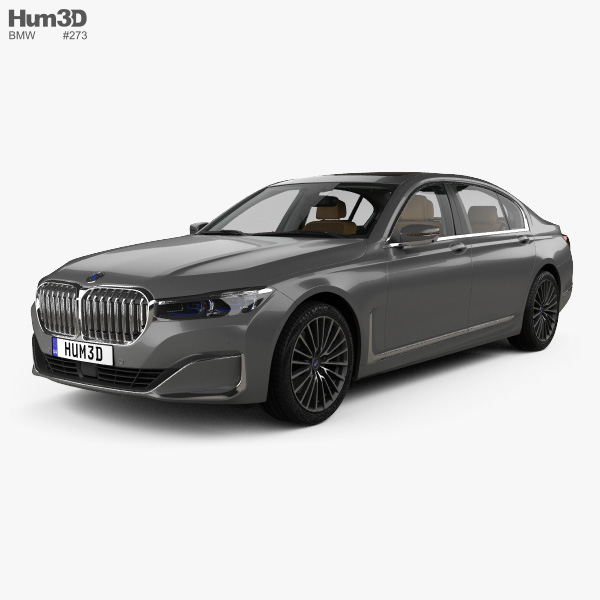 Bmw 7 Series L With Hq Interior 2019 3d Model