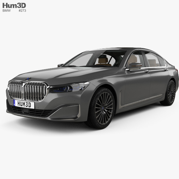 Bmw 7 Series L With Hq Interior 2019 3d Model