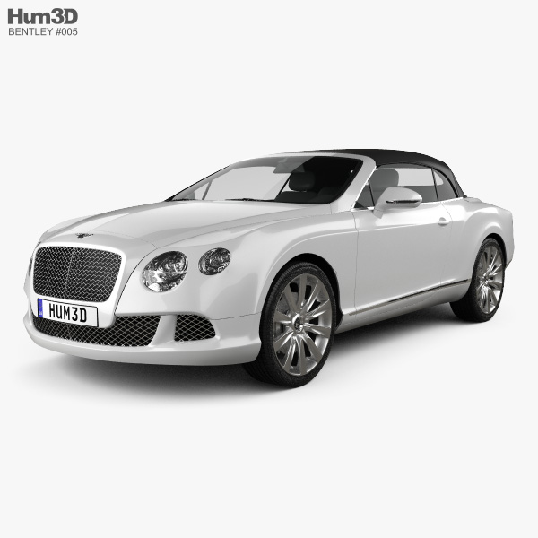 Bentley Continental Gt Convertible 2012 3d Model Hum3d