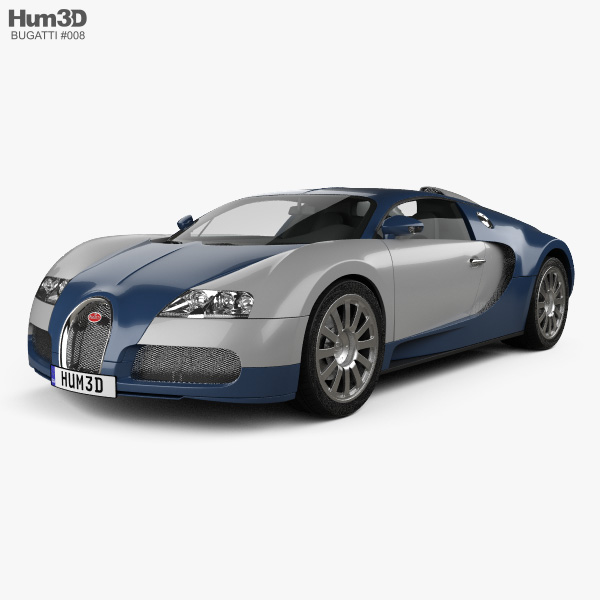 Bugatti Veyron 2005 3D model - Vehicles on Hum3D