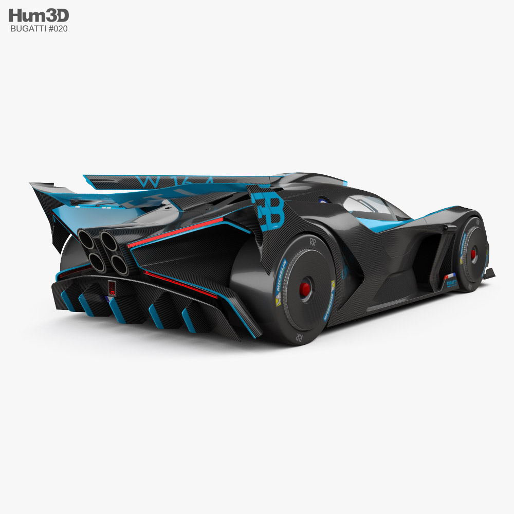 Bugatti Bolide 2021 3D model - Vehicles on Hum3D