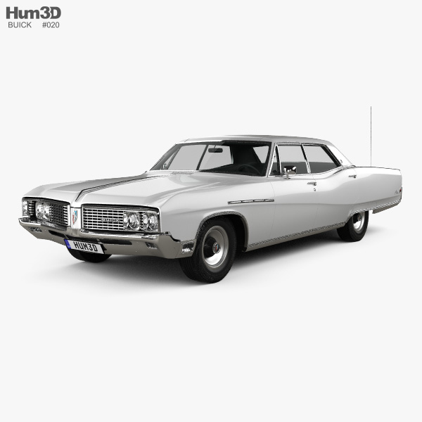 buick electra 225 4 door hardtop 1968 3d model vehicles on hum3d usd