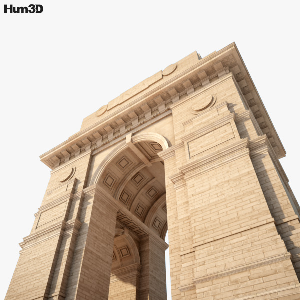 India Gate 3D model - Architecture on Hum3D