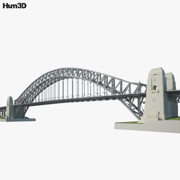 Sydney Harbour Bridge 3D model - Architecture on Hum3D