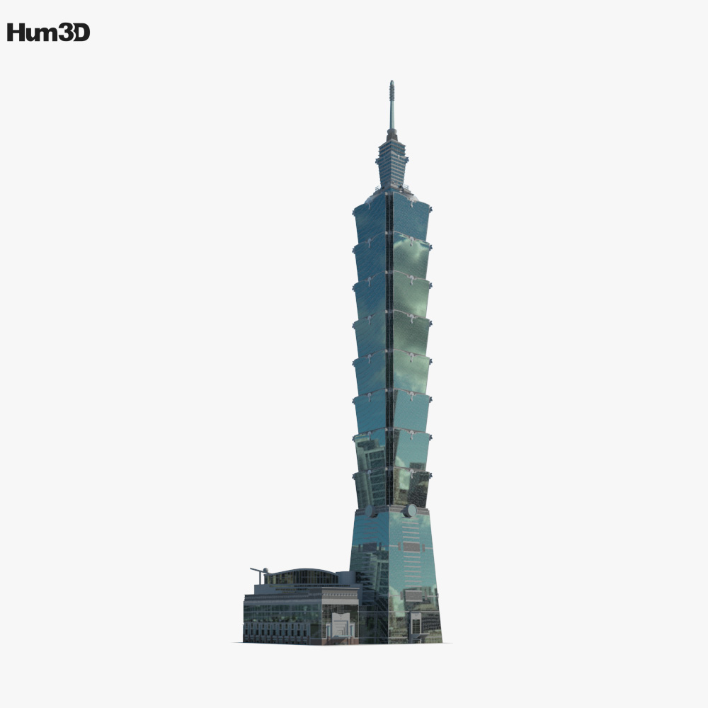 Taipei 101 3D model - Architecture on Hum3D