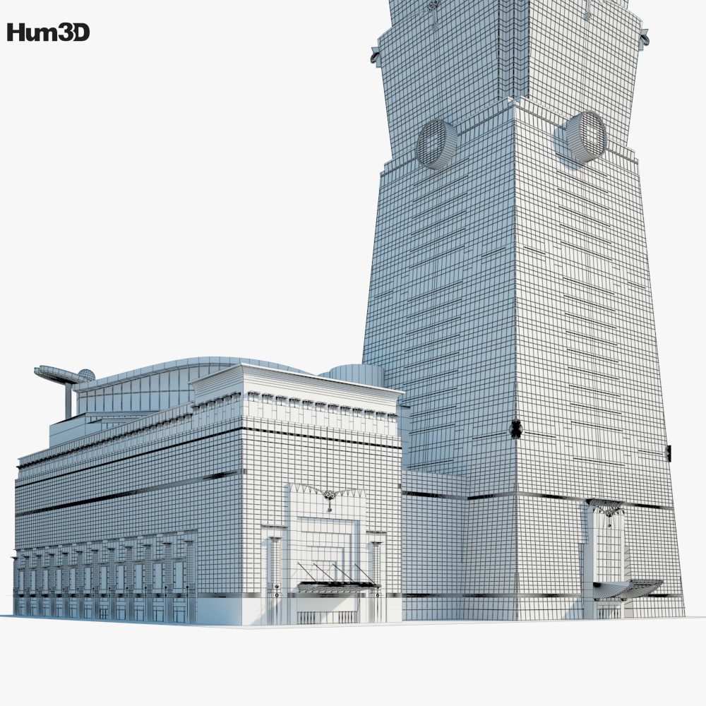 Taipei 101 3D model - Architecture on Hum3D