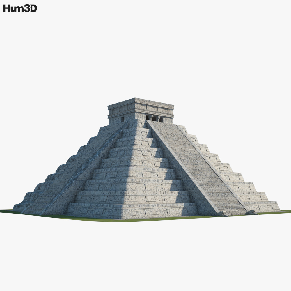 Pyramid of Kukulkan 3D model - Architecture on Hum3D