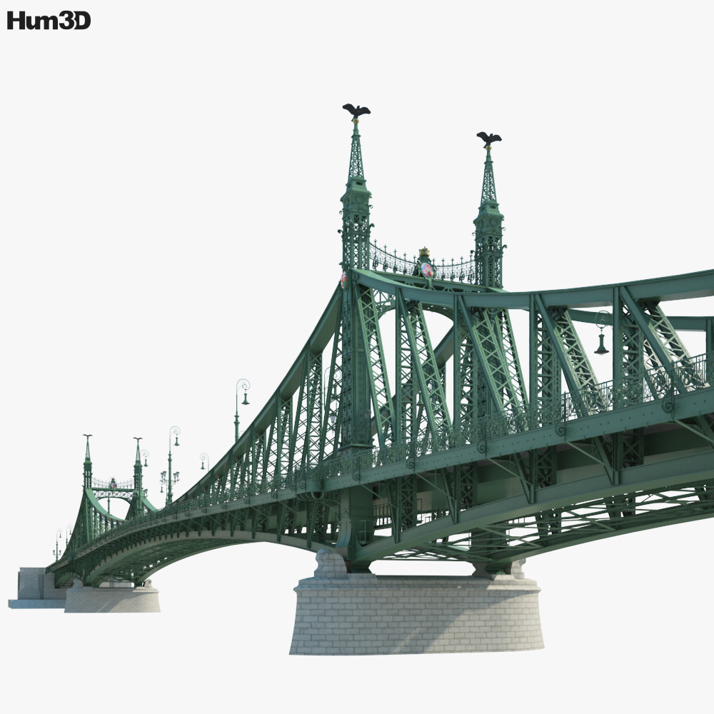 Liberty Bridge 3D model Architecture on Hum3D