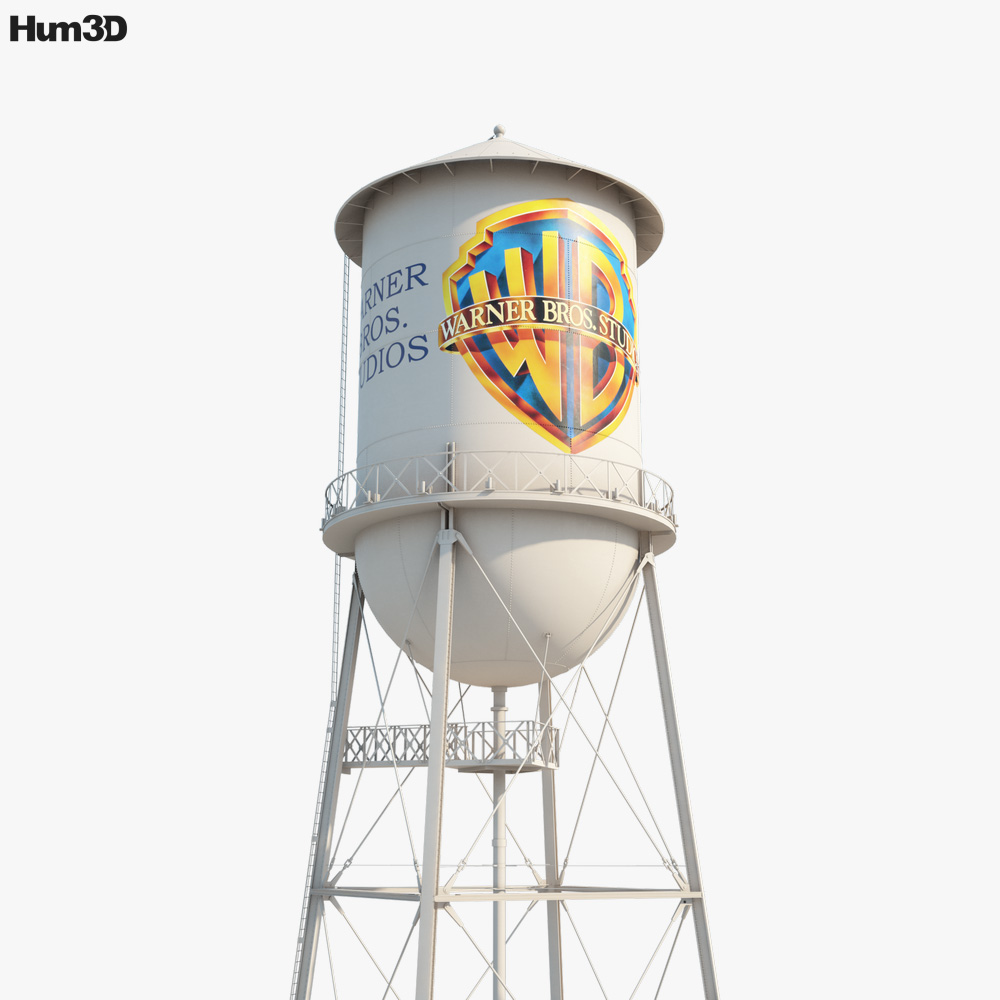 Warner Bros. Water Tower 3D Model - Architecture On Hum3D