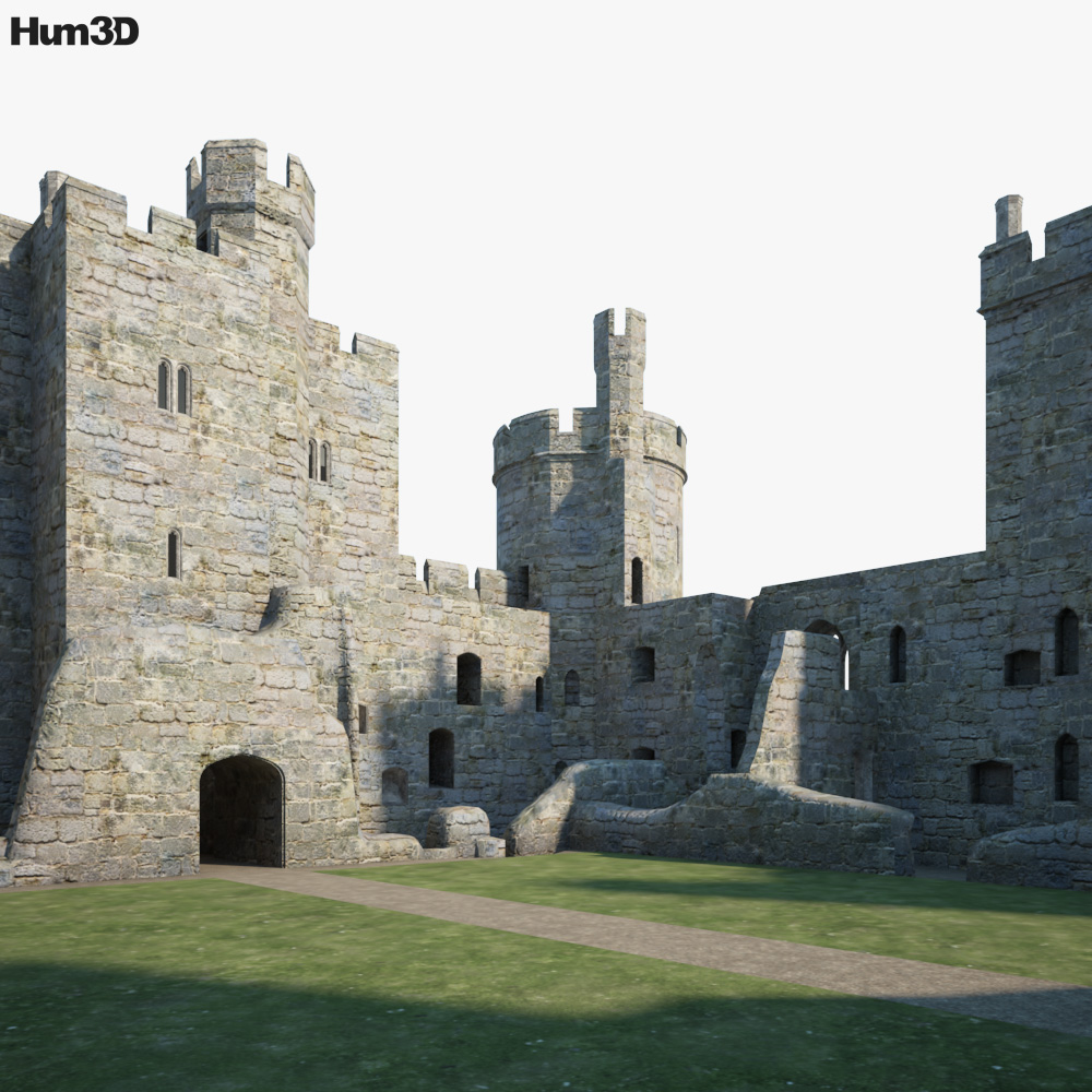 Bodiam Castle 3D model - Architecture on Hum3D