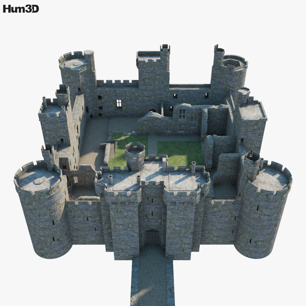 Bodiam Castle 3d Model Architecture On Hum3d