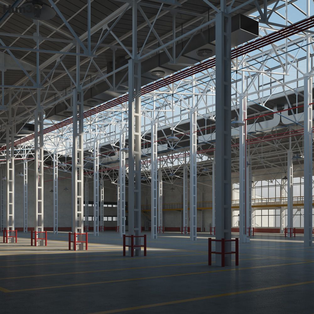Warehouse 01 3D model - Architecture on Hum3D