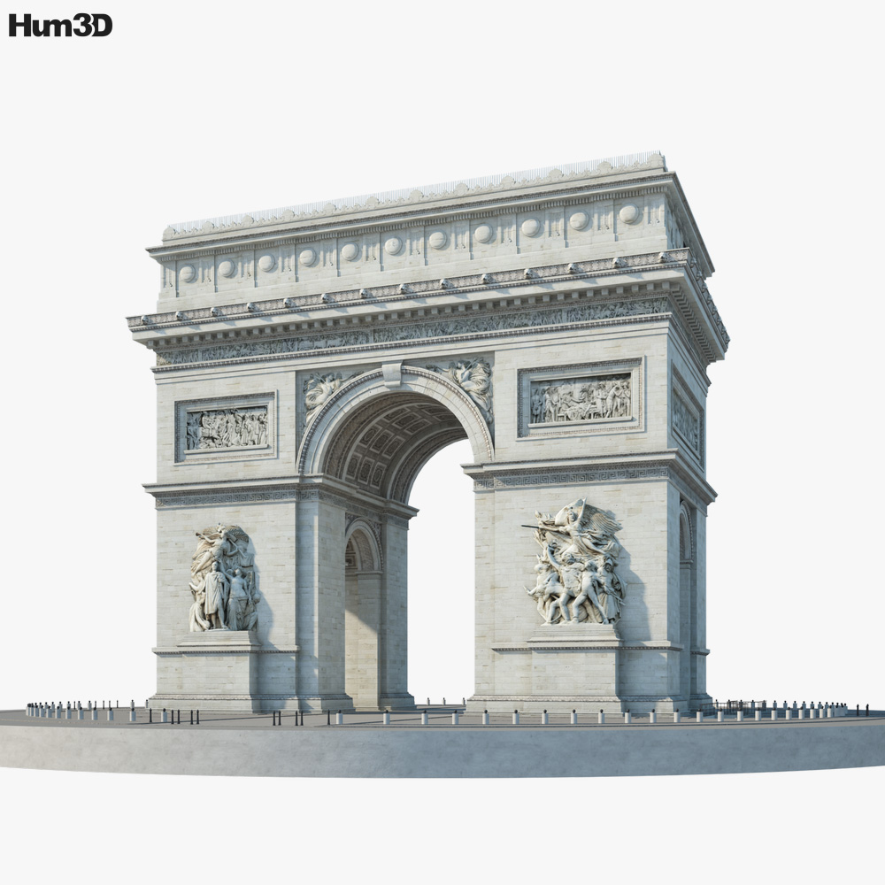 Arc De Triomphe 3d Model