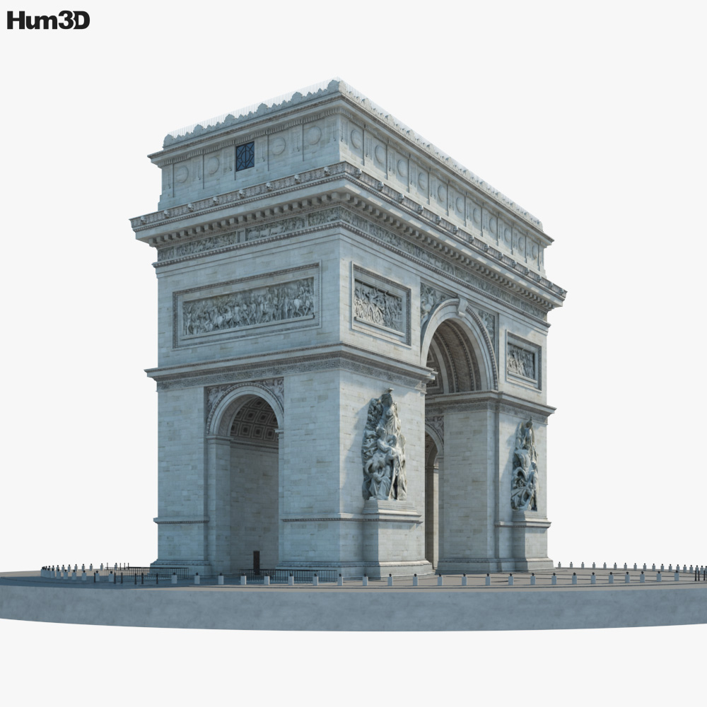 Arc De Triomphe 3d Model