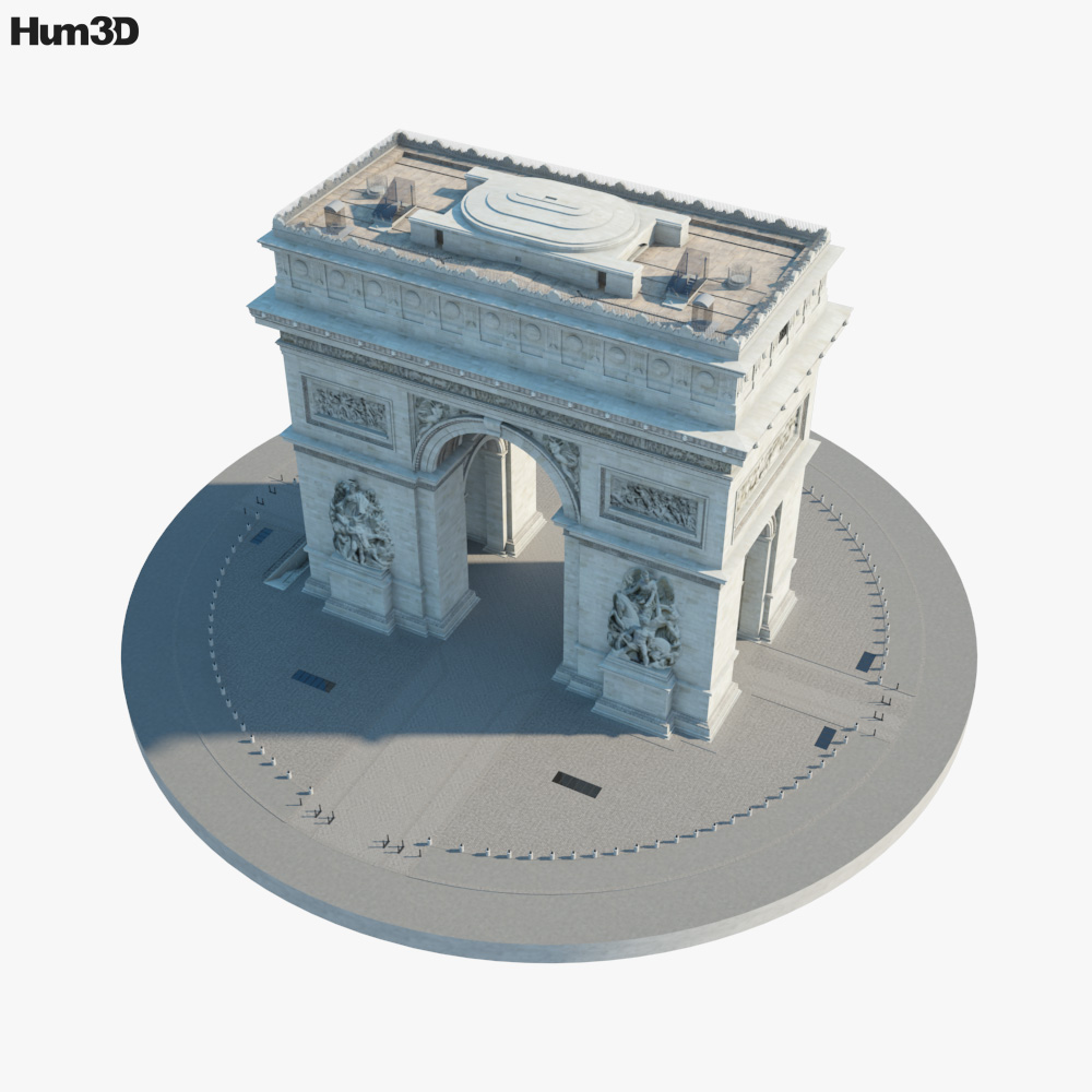 Arc De Triomphe 3d Model