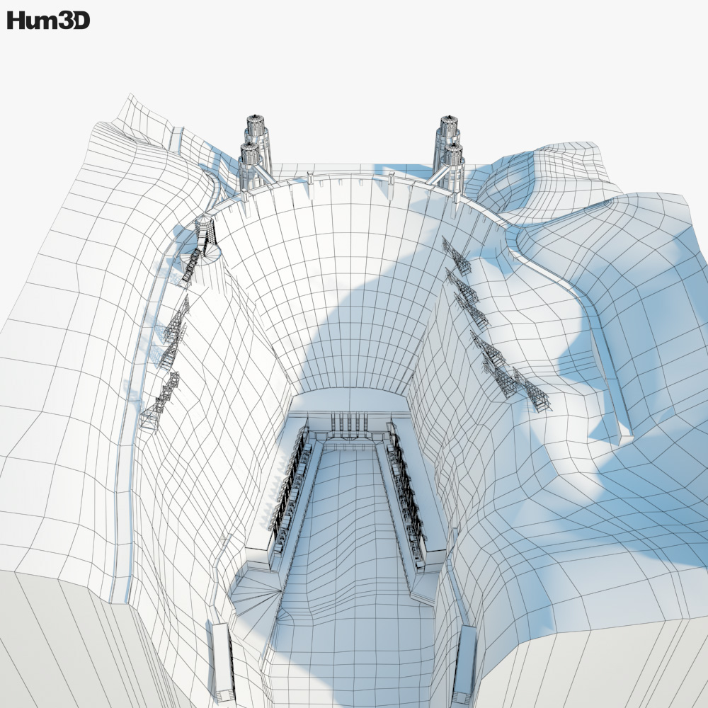 Hoover Dam 3D model - Architecture on Hum3D