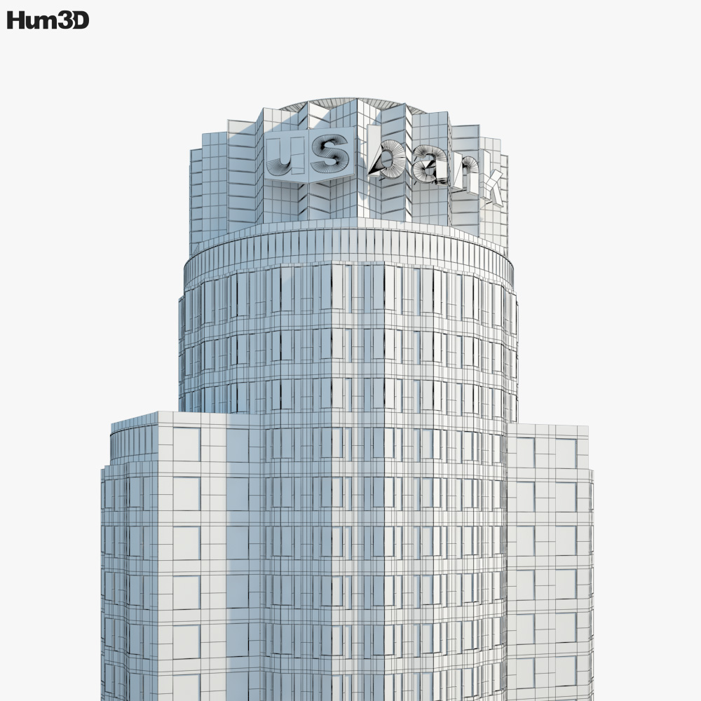 Us Bank Tower 3d Model Architecture On Hum3d