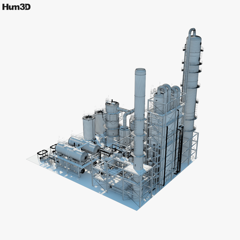 Refinery 3D model - Architecture on Hum3D