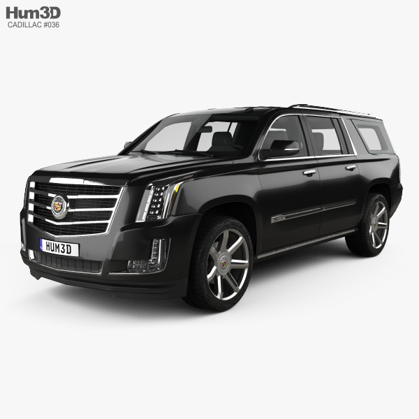 Cadillac Escalade Esv Platinum 2015 3d Model Vehicles On Hum3d