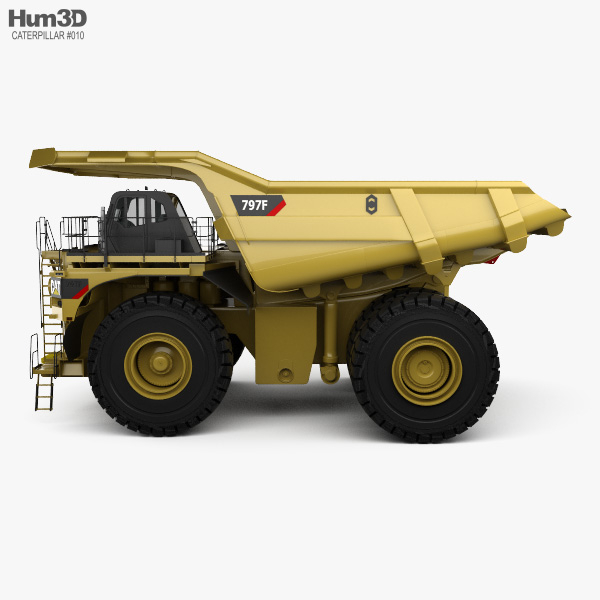 Caterpillar 797f Dump Truck 2009 3d Model Vehicles On Hum3d