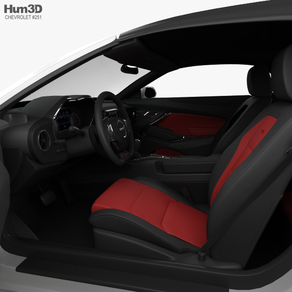 Chevrolet Camaro Ss Convertible With Hq Interior 2016 3d Model