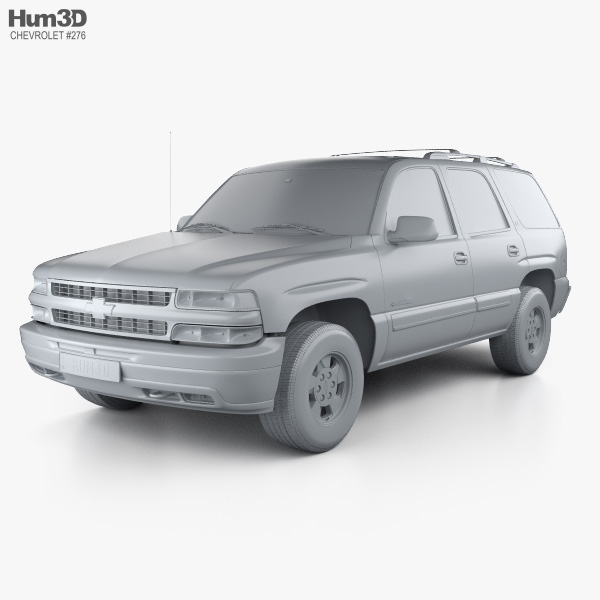 Chevrolet Tahoe Ls With Hq Interior 2002 3d Model