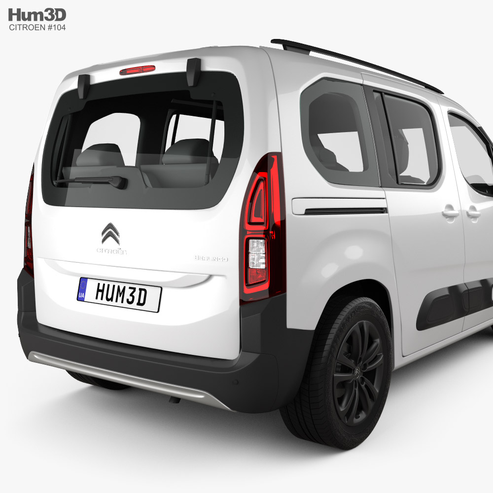 Citroen Berlingo 2018 3D model - Vehicles on Hum3D