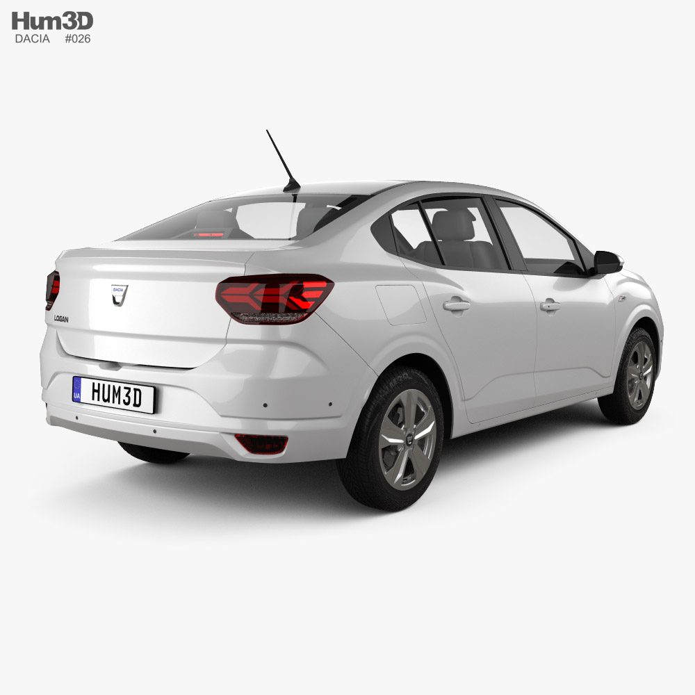 Dacia Logan 2021 3D model Vehicles on Hum3D