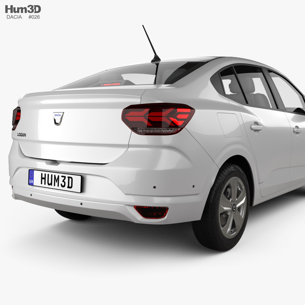 Dacia Logan 2021 3D model Vehicles on Hum3D