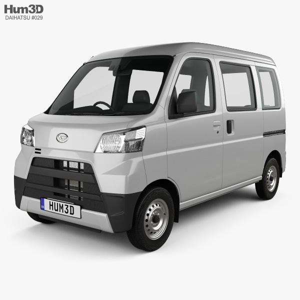 Daihatsu Hijet Cargo 2017 3D model - Vehicles on Hum3D