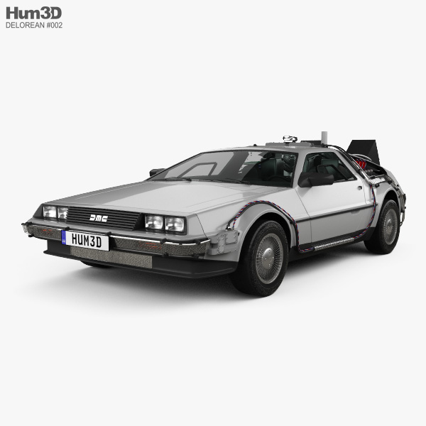 Delorean Dmc 12 Bttf 1981 3d Model Vehicles On Hum3d