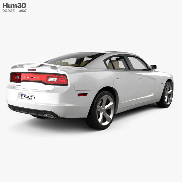 Dodge Charger Lx 2011 With Hq Interior 3d Model