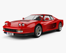 Ferrari Testarossa 1986 3D model