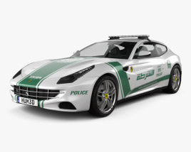 Ferrari FF Police Dubai 2013 3D model