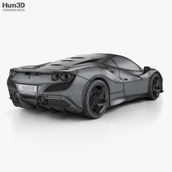 Ferrari F8 Tributo 2019 3d Model