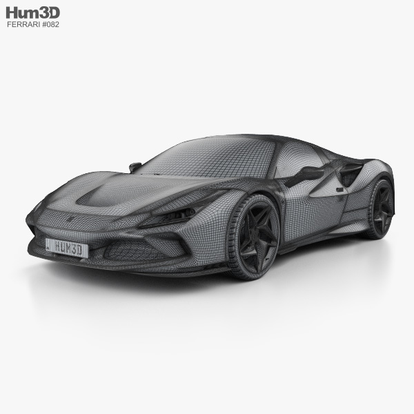 Ferrari F8 Spider 2019 3d Model